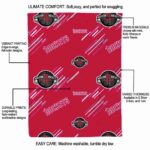 houston rockets fan spirit red blanket new arrival