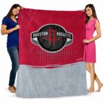 houston rockets gradient dots red blanket best selling