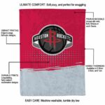 houston rockets gradient dots red blanket best selling