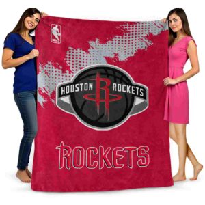 houston rockets grunge texture red blanket fashion forward