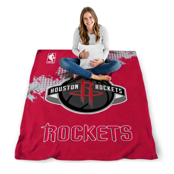 houston rockets grunge texture red blanket high quality