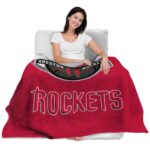 houston rockets grunge texture red blanket latest model