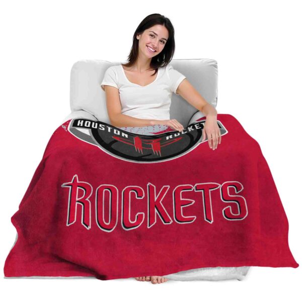 houston rockets grunge texture red blanket latest model