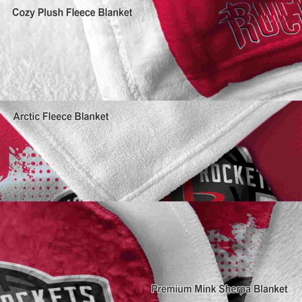 houston rockets grunge texture red blanket premium grade