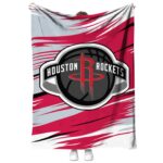 houston rockets paint streaks red white blanket best selling
