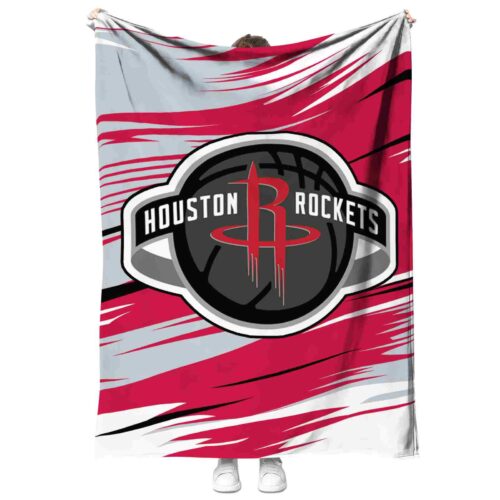 houston rockets paint streaks red white blanket best selling