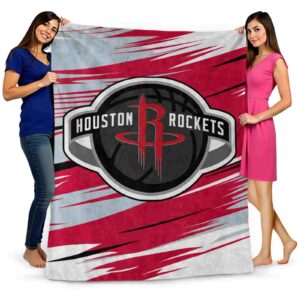 houston rockets paint streaks red white blanket fashion forward