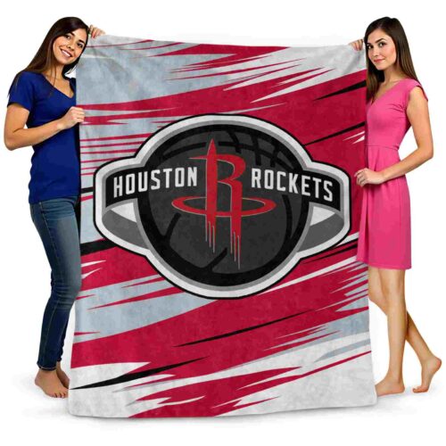 houston rockets paint streaks red white blanket fashion forward