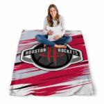 houston rockets paint streaks red white blanket best selling