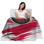 houston rockets paint streaks red white blanket best selling