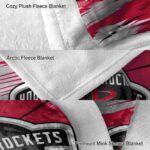 houston rockets paint streaks red white blanket best selling