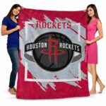 houston rockets splatter effect red blanket fashion forward