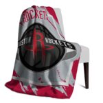 houston rockets splatter effect red blanket top rated