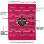 houston rockets striped pattern red blanket new arrival