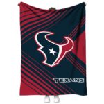 houston texans diagonal stripes blue blanket best selling