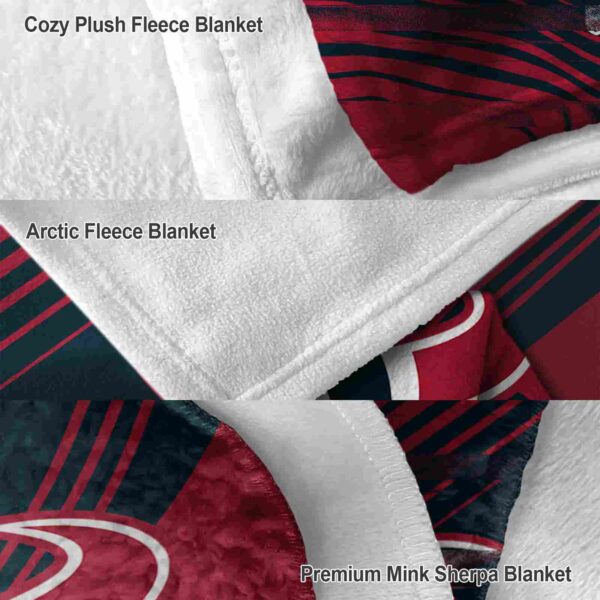 houston texans diagonal stripes blue blanket premium grade