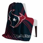 houston texans diagonal stripes blue blanket top rated