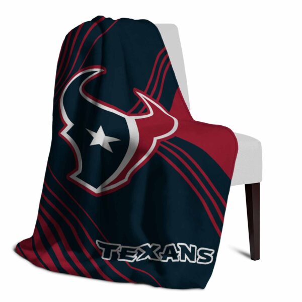 houston texans diagonal stripes blue blanket top rated