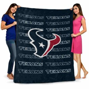 houston texans fan pride blue blanket fashion forward