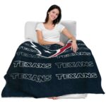 houston texans fan pride blue blanket latest model