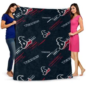 houston texans fan spirit blue blanket fashion forward
