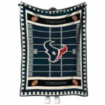 houston texans football field blue blanket best selling