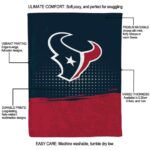 houston texans gradient dots blue blanket best selling