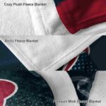 houston texans gradient dots blue blanket best selling
