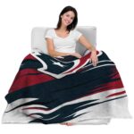 houston texans paint streaks blue white blanket latest model
