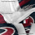 houston texans paint streaks blue white blanket premium grade
