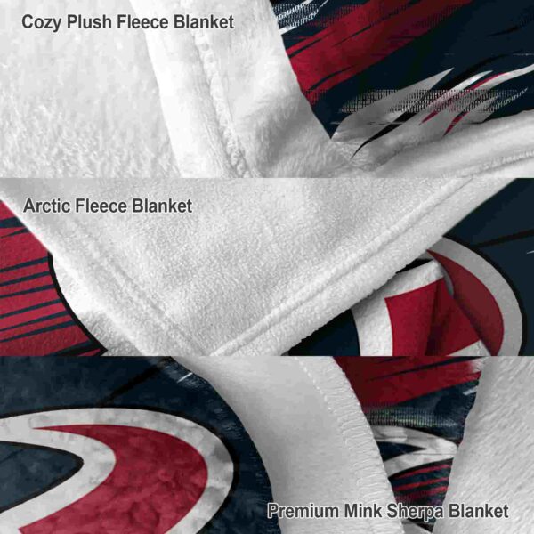 houston texans paint streaks blue white blanket premium grade