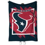 houston texans splatter effect blue blanket best selling