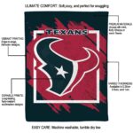 houston texans splatter effect blue blanket best selling