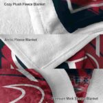 houston texans splatter effect blue blanket best selling