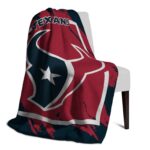 houston texans splatter effect blue blanket best selling
