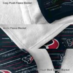 houston texans striped pattern blue blanket best selling