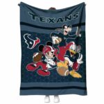 houston texans three musketeers blue blanket best selling