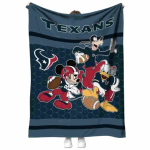 houston texans three musketeers blue blanket best selling