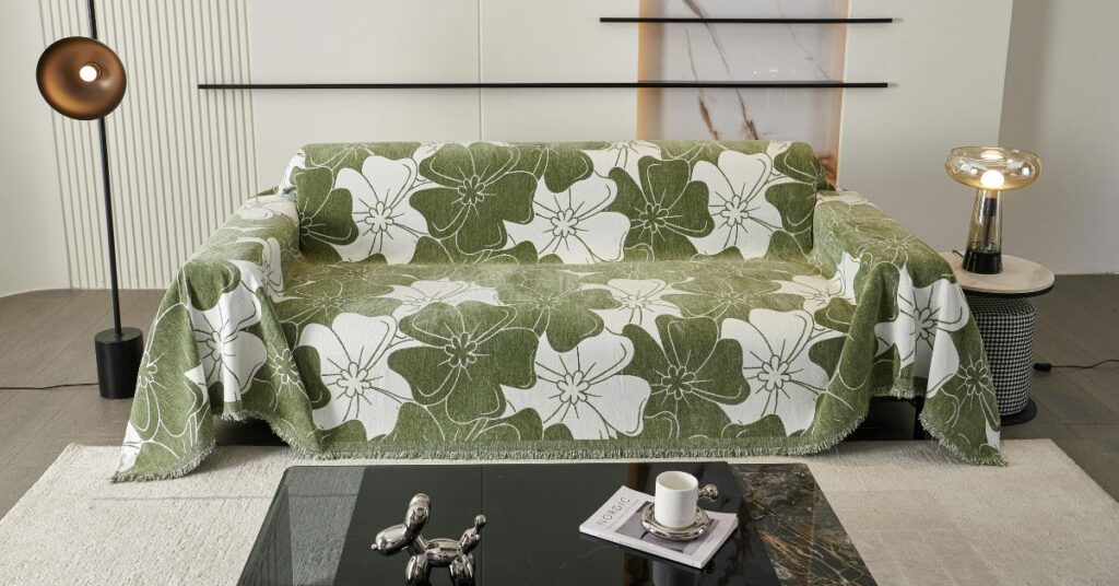 how to put a throw on a couch