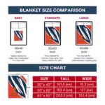 illinois fighting illini brushstrokes blue white blanket best selling