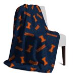 illinois fighting illini diehard fans blue blanket top rated
