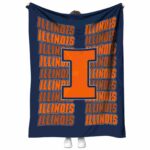 illinois fighting illini fan pride blue blanket best selling