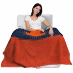 illinois fighting illini gradient dots blue blanket best selling
