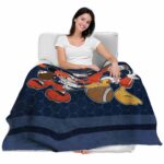 illinois fighting illini three musketeers blue blanket latest model