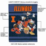 illinois fighting illini three musketeers blue blanket new arrival