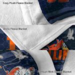 illinois fighting illini three musketeers blue blanket premium grade