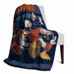 illinois fighting illini three musketeers blue blanket top rated
