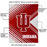 indiana hoosiers diagonal stripes red blanket new arrival