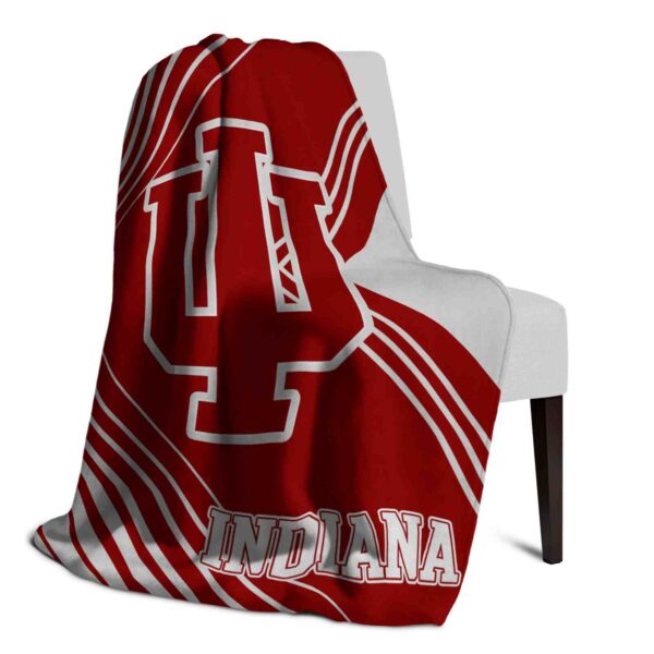 indiana hoosiers diagonal stripes red blanket top rated