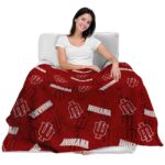 indiana hoosiers diehard fans red blanket latest model